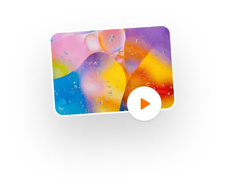 video screenshot shows a colorful paint